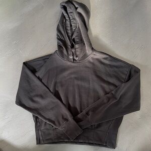 Evereve Black Charcoal Hooded Sweatshirt